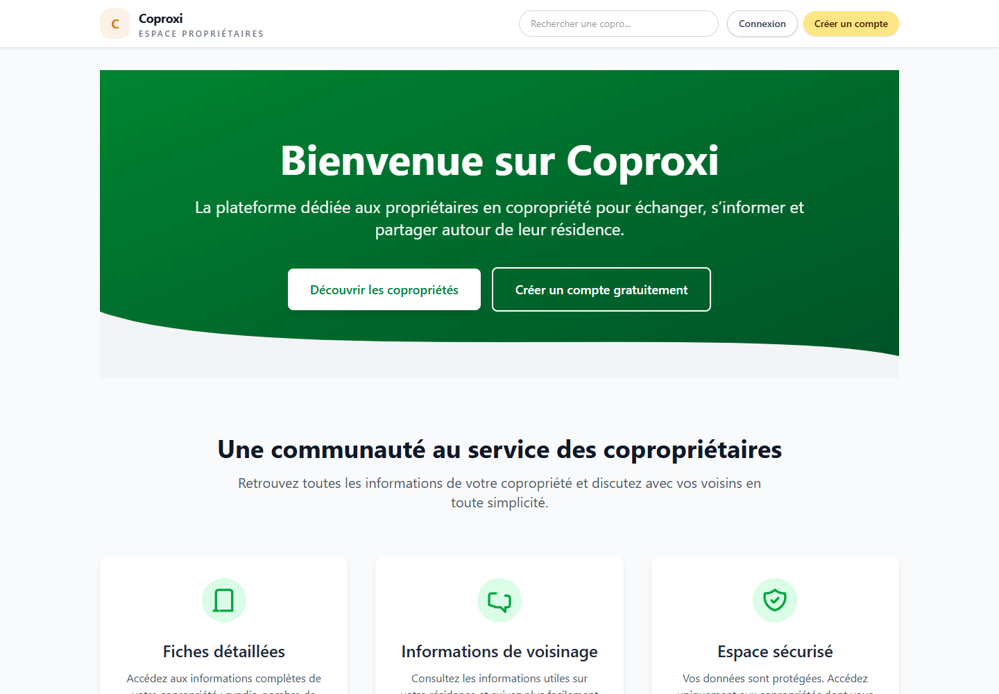 Illustrated preview of a structured business platform for coproxi.com