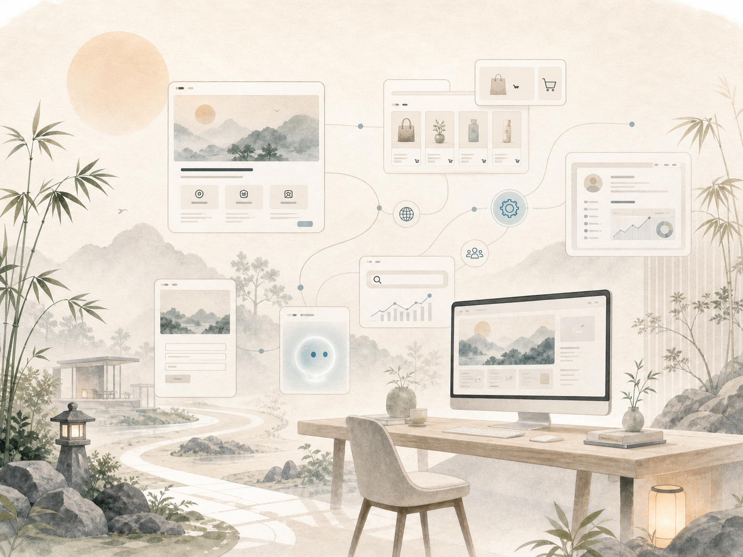 Illustration poetique des services web proposes par Yanga